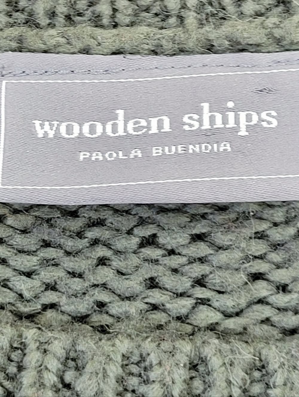Wooden Ships Snow Much Fun Boxy Slouchy Crewneck Sweater Medium / Large - Picture 5 of 8